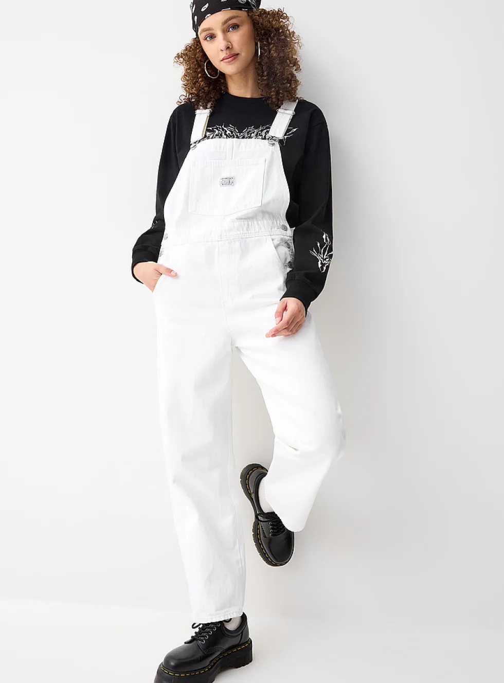 Vintage blue denim overalls