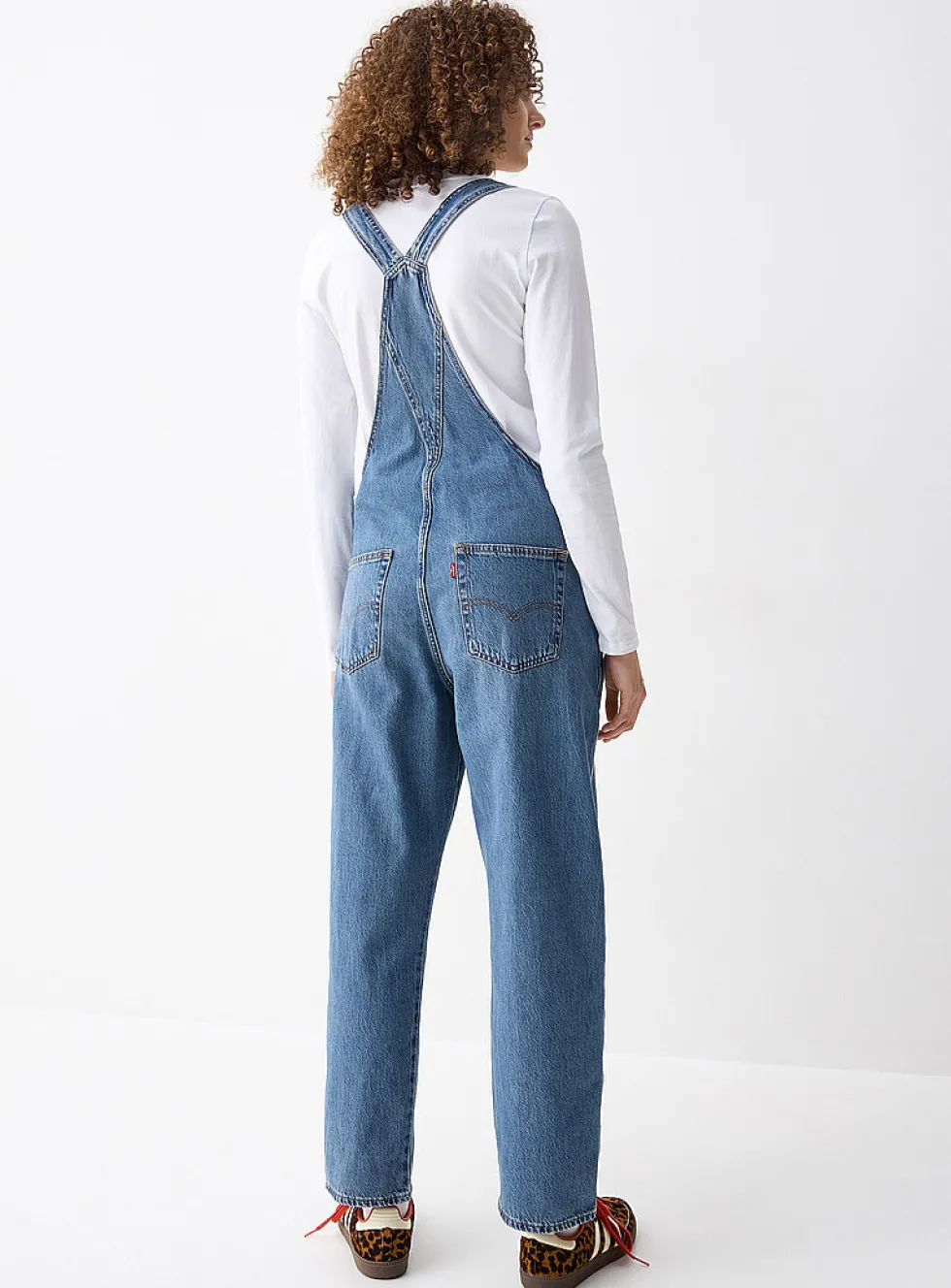 Vintage blue denim overalls
