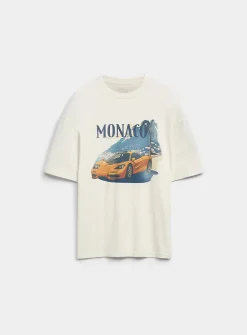 Vintage car washed graphic T-shirt