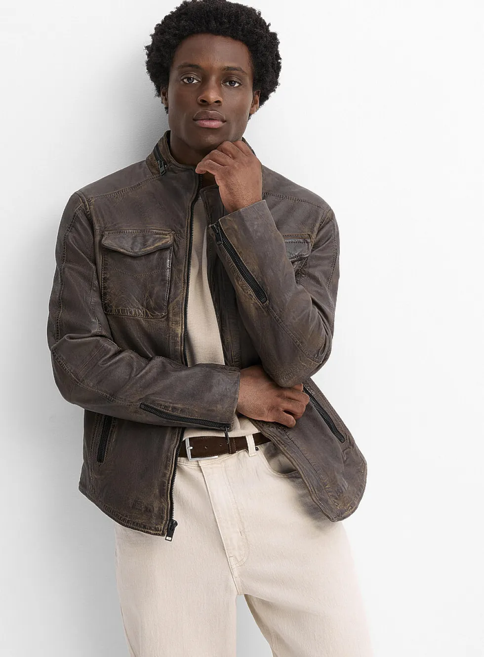 Vintage leather jacket