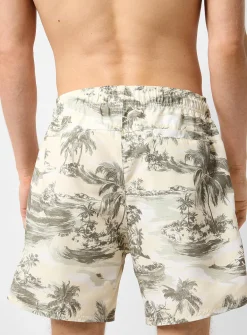 Vintage postcard swim trunk