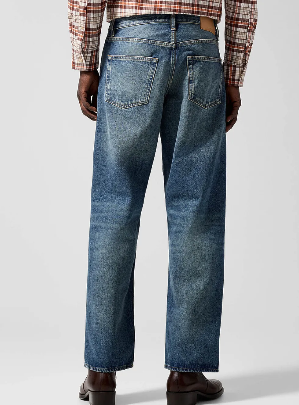 Vintage wide-leg blue jean