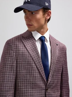 Violet check jacket