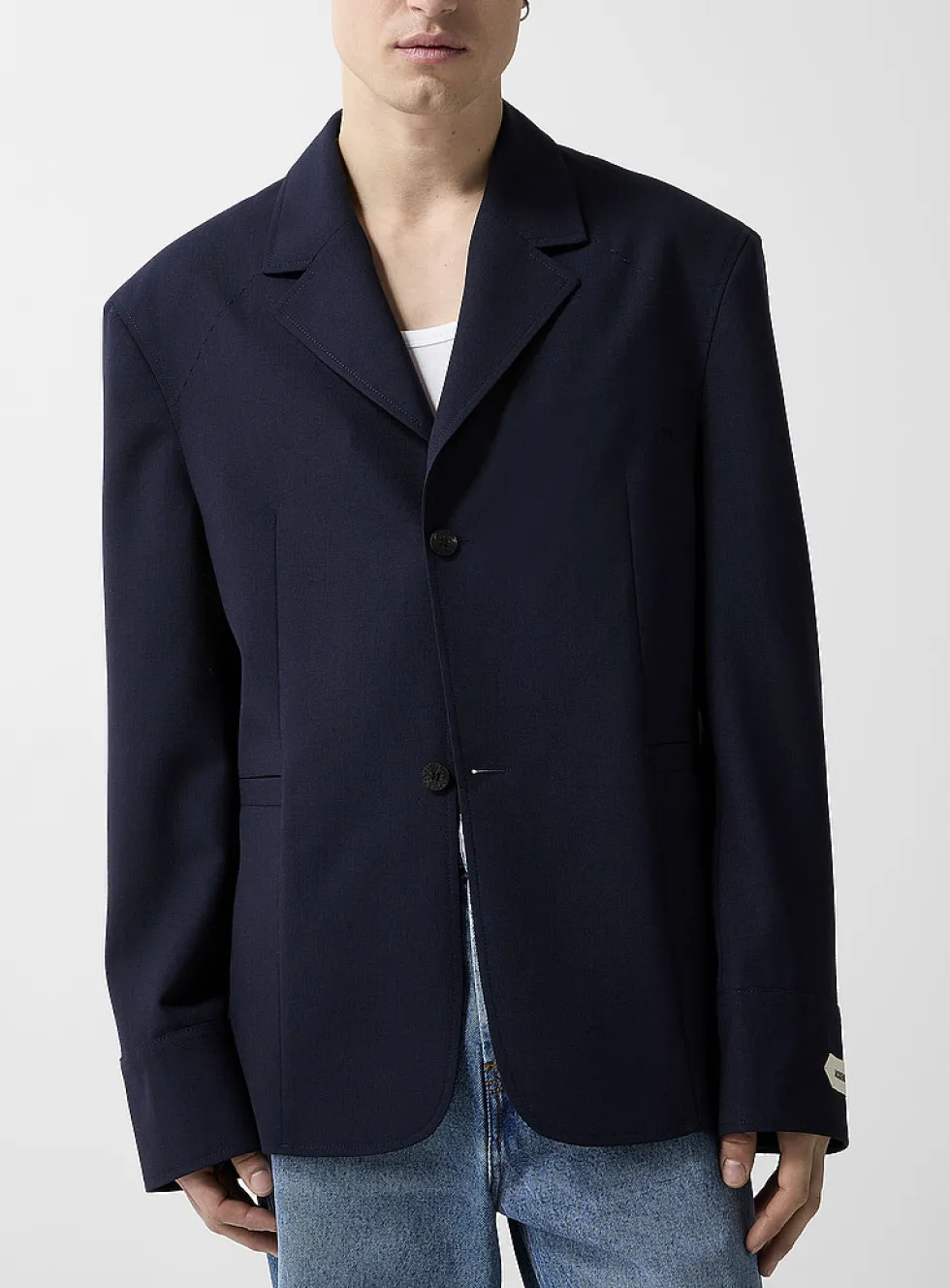 Virgin wool Canevas jacket