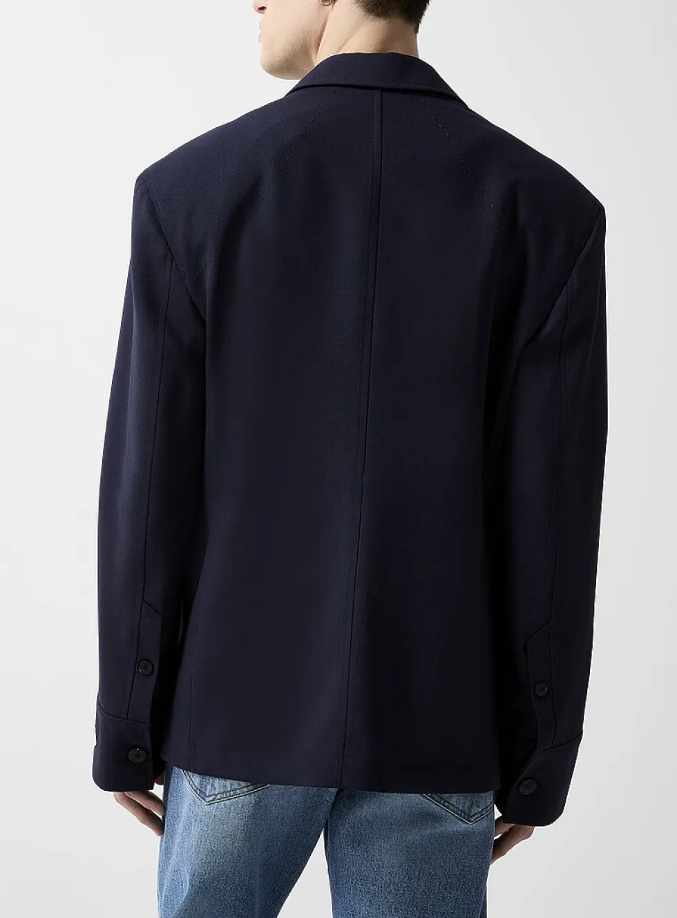 Virgin wool Canevas jacket