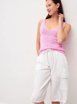 V-neck knit cami