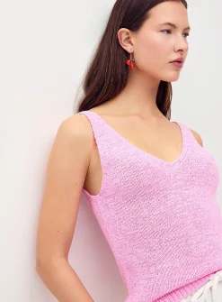 V-neck knit cami