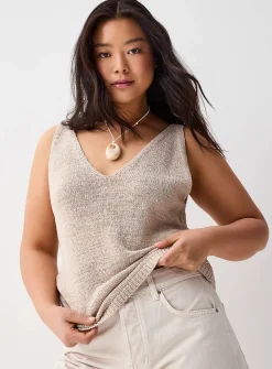 V-neck knit cami