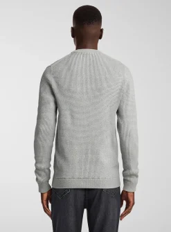 Waffle knit sweater