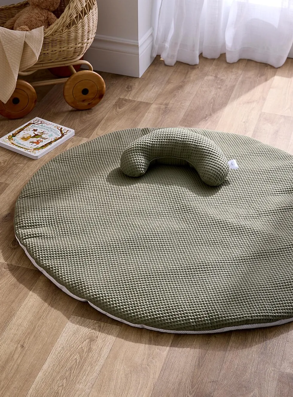 Waffle play mat and cushion duo