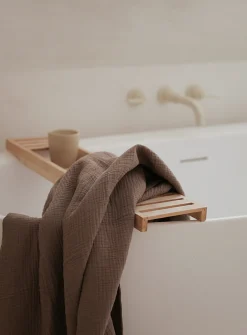 Waffled cotton bath sheet
