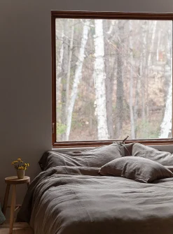 Waffled cotton duvet cover set