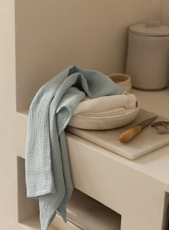 Waffled cotton tea towel set