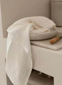 Waffled cotton tea towel set