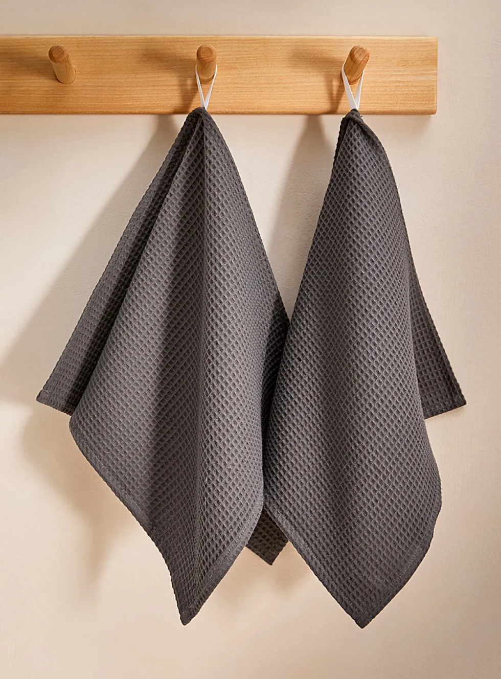 Waffled hand towels