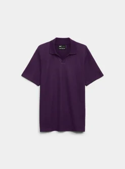 Waffled Johnny collar polo