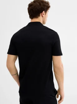 Waffled Johnny collar polo