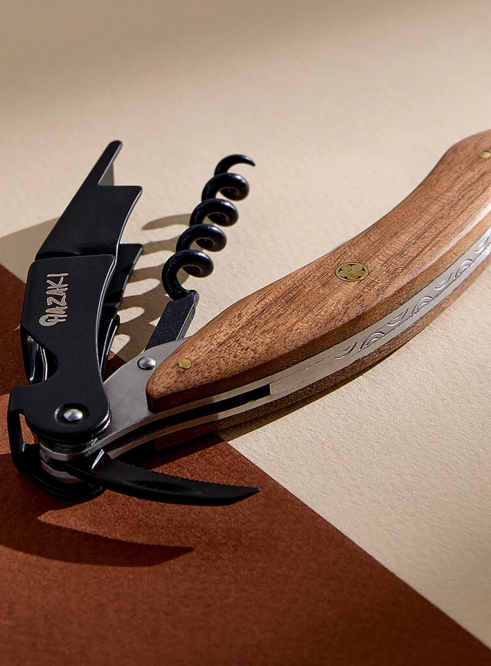 Walnut bottle opener