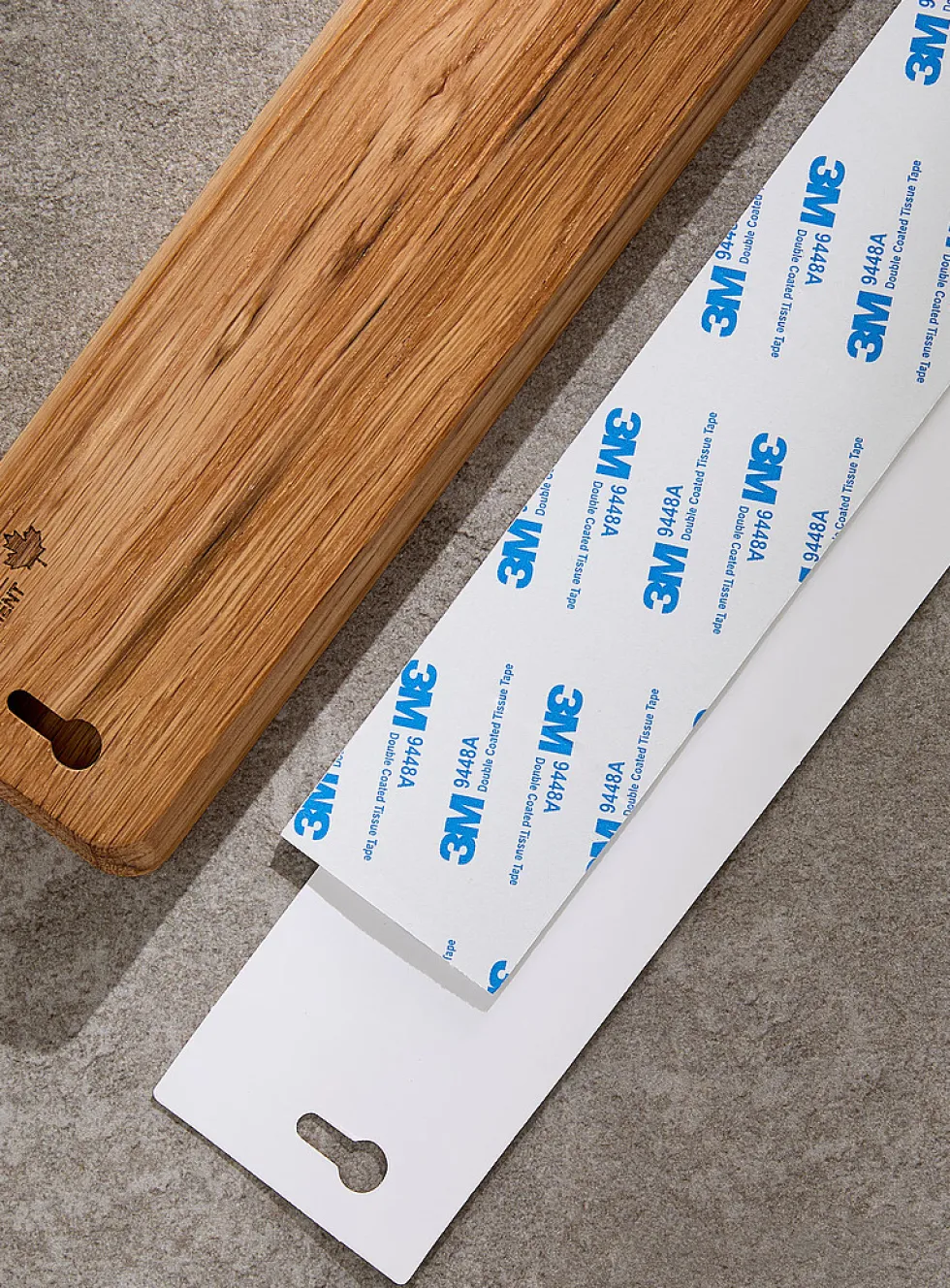 Walnut magnetic knife block