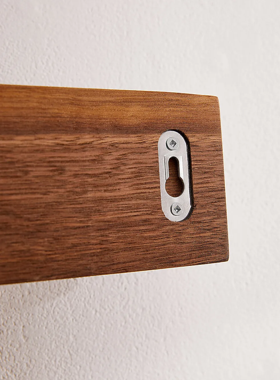 Walnut pegs wall-mounted coat rack