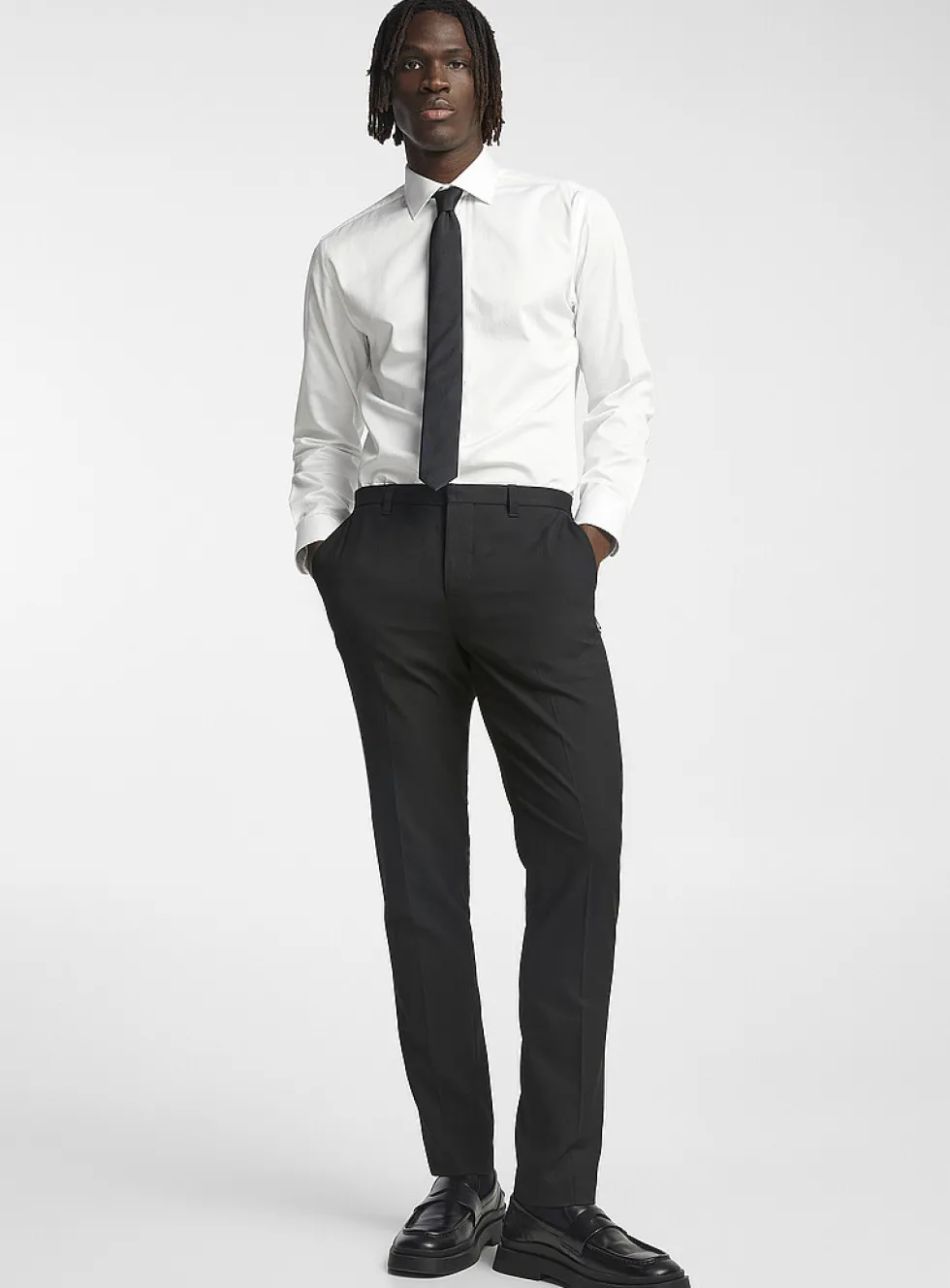 Washable solid twill pant