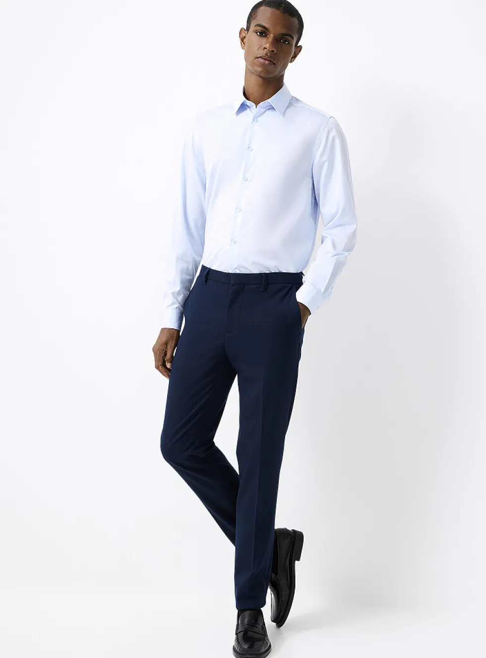 Washable solid twill pant