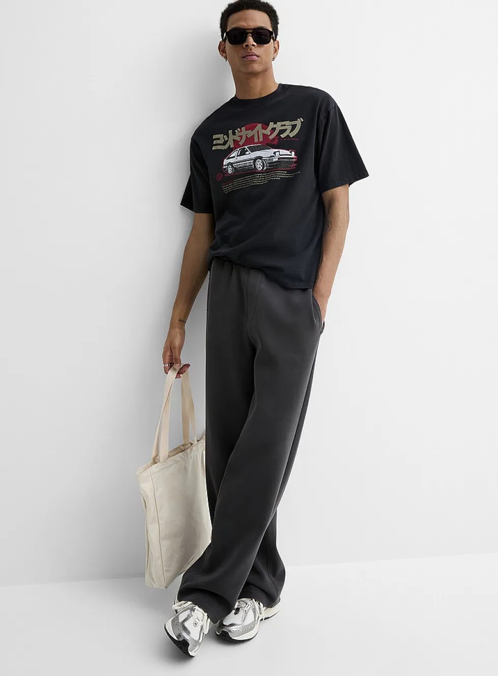 Washed double-knit jersey pant