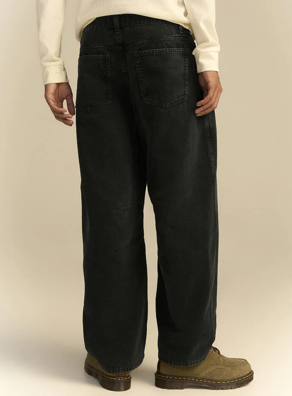 Washed heavy 5-pocket pant