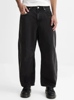 Washed heavy 5-pocket pant