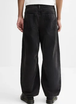Washed heavy 5-pocket pant