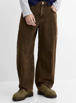 Washed heavy 5-pocket pant