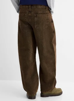 Washed heavy 5-pocket pant