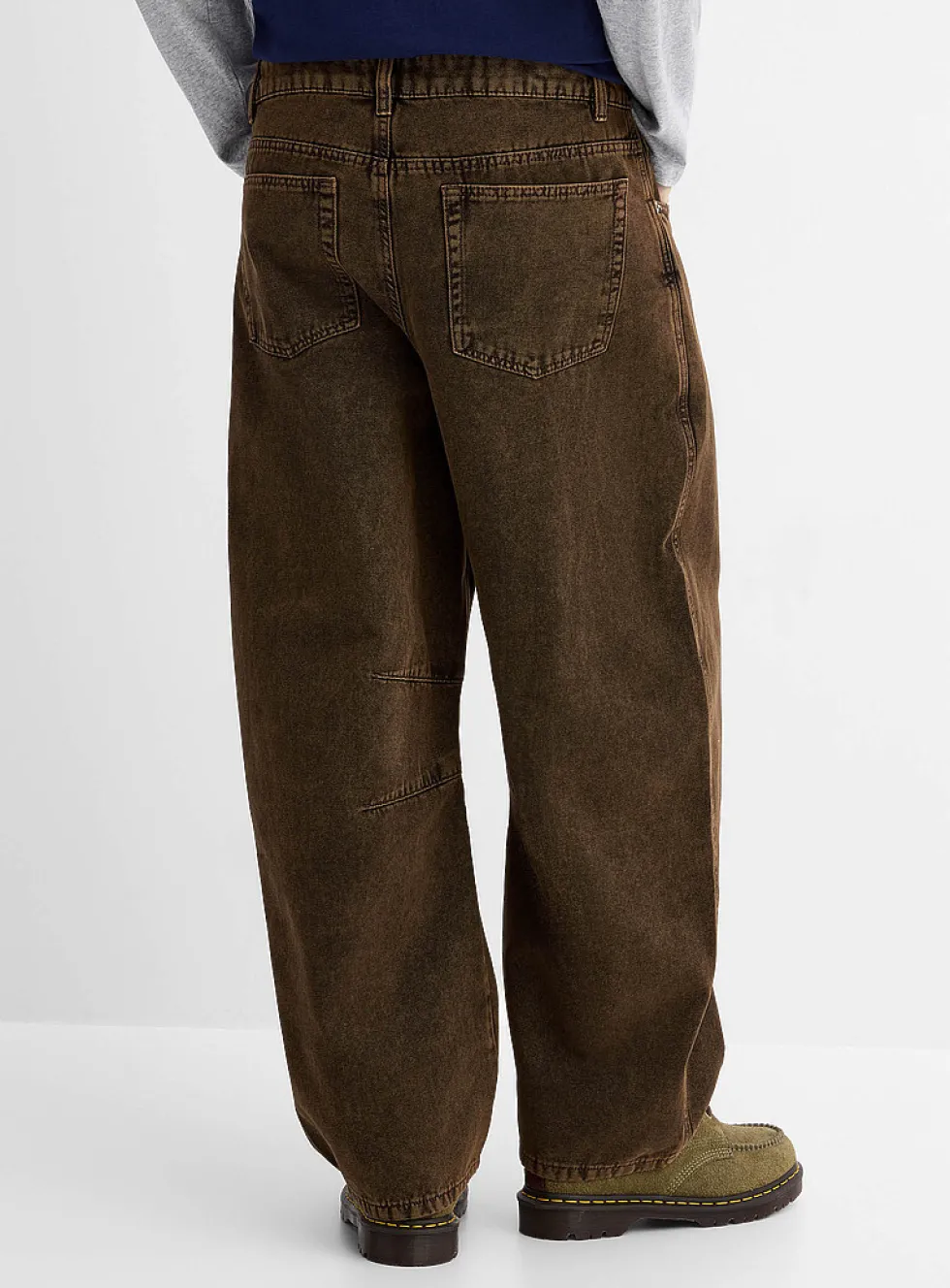 Washed heavy 5-pocket pant