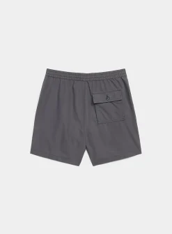 Washed recycled cotton deck short