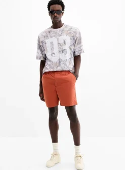 Washed recycled cotton deck short