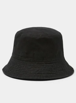 Washed solid bucket hat