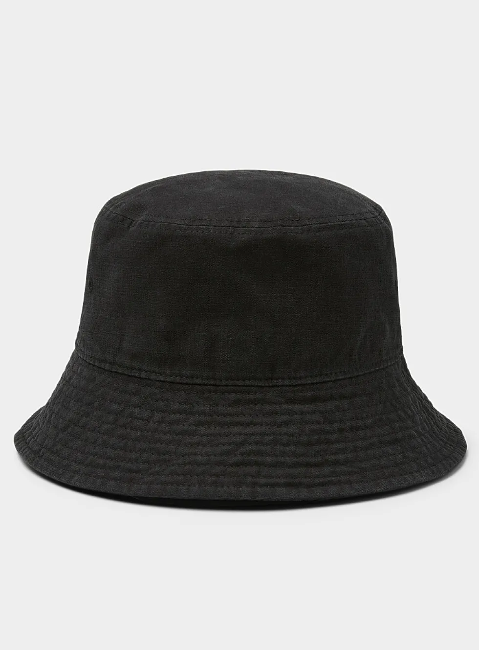 Washed solid bucket hat