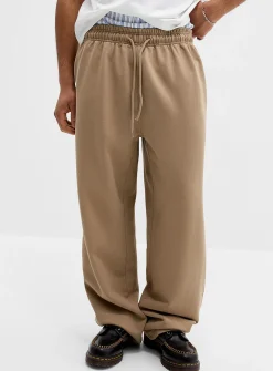 Washed wide-leg sweatpant