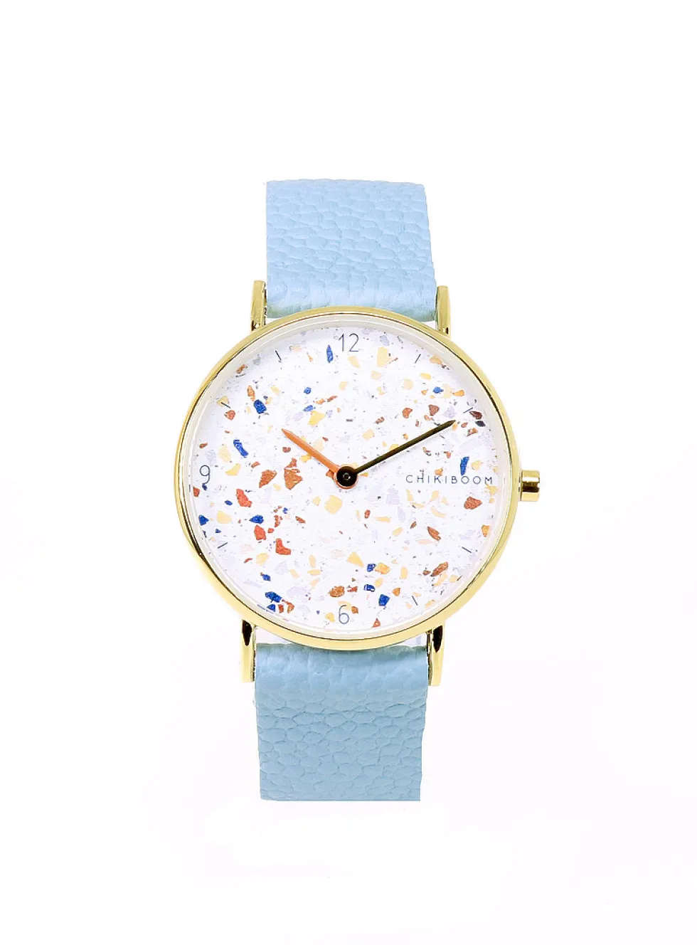 Watch with 36 mm terrazzo case