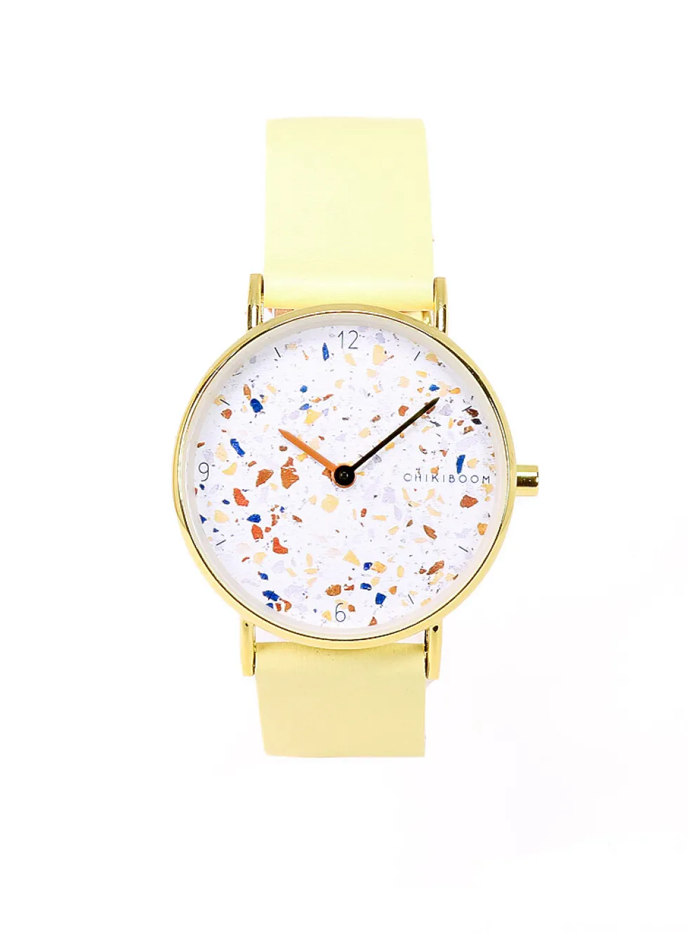 Watch with 36 mm terrazzo case