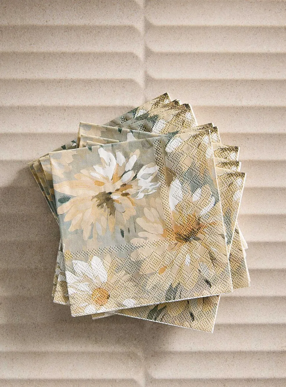 Watercolour floral paper napkins