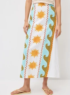 Waves and suns maxi skirt