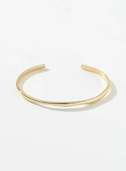 Wavy open bangle bracelet