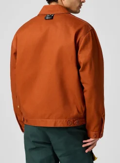 Wavy zip utilitarian jacket