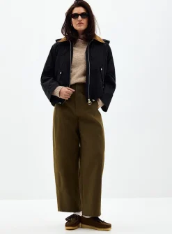 Weaver hooded boxy-fit jacket