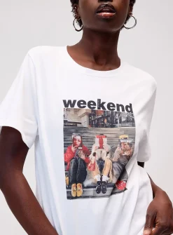 Weekend graphic printed T-shirt