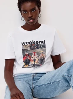 Weekend graphic printed T-shirt