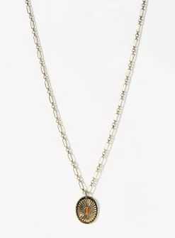 Western charm medallion chain