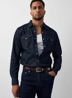 Western denim shirt