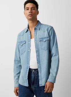 Western denim shirt